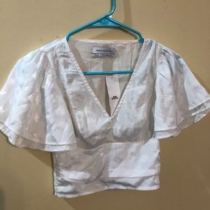 Urban Outfitters NEW with tag White Silky Top - XS